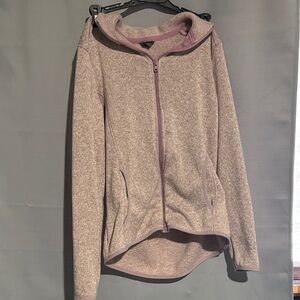 Eddie Bauer Women's Heathered Lavender Zip-Up Hoodie